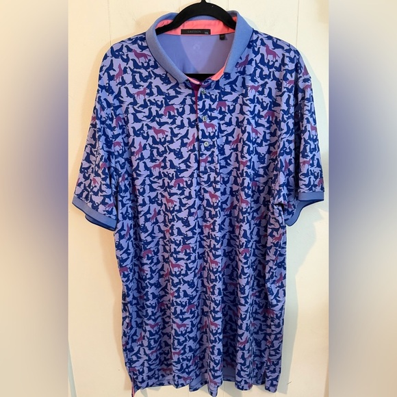 Greyson Seals and Wolf Purple Polo, Sz XXL - Picture 1 of 6